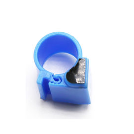 Le bleu a adapté les anneaux aux besoins du client animaux d'identification de pigeon de fréquence ultra-haute des anneaux de jambe de pigeon de RFID/LF