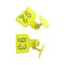 Le bétail jaune de la fréquence ultra-haute RFID étiquette/petit étiquette fonctionnel multi de bétail de RFID