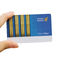 Chèques-cadeau en plastique polychromes de PVC, carte d'adhésion dans la taille standard de CR80/30mil