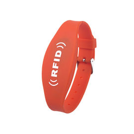 Bracelet de puce de RFID imprimé par LOGO pour le bracelet de montre de gestion d'événements réglable