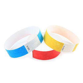 Bracelets de Tyvek RFID de papier, contrôle d'accès pré imprimé de bracelet d'à haute fréquence RFID