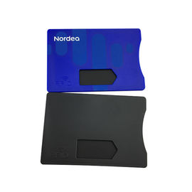 Fixez la protection RFID bloquant la couleur argentée de estampillage chaude d'or de douille de carte