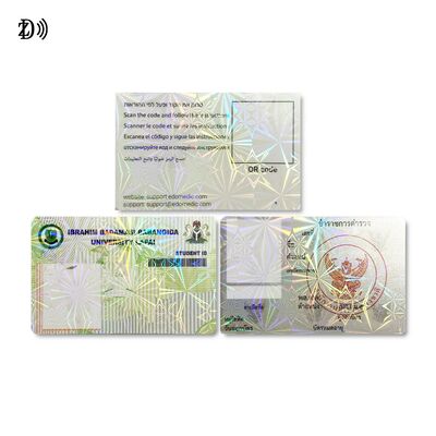 Carte d'affaires imprimée personnalisée en relief UV avec NFC NTAG213 NTAG215 NTAG216