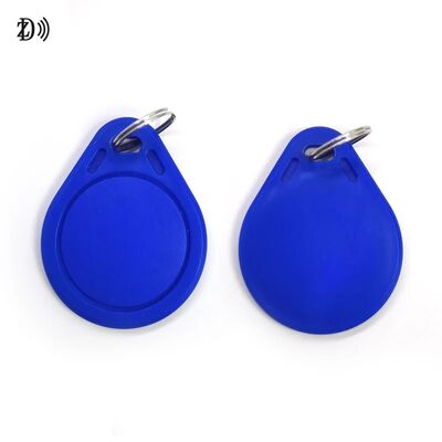 Logo imperméable à l'eau/Code QR personnalisé ABS Keyfob MIFARE Classic EV1 RFID ABS Chaîne de clés pour contrôle d'accès à la porte