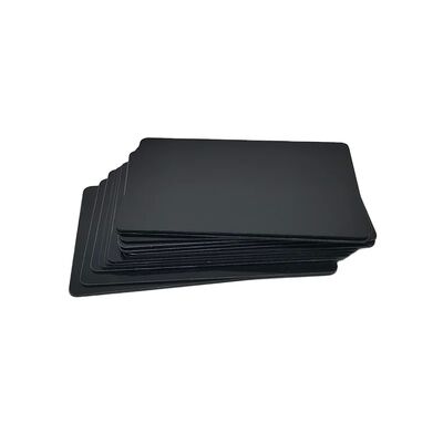 Carte RFID NFC en plastique noir MIFARE DESFire EV1/2/3 13,56 MHz noir mat imprimable
