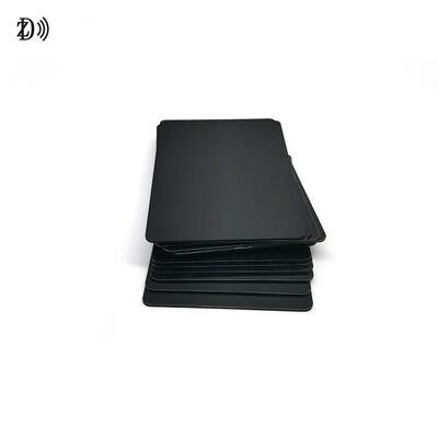 Carte RFID NFC en plastique noir MIFARE DESFire EV1/2/3 13,56 MHz noir mat imprimable