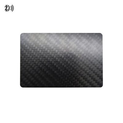 Carte de visite personnalisée en fibre de carbone 3K avec logo en fibre de carbone véritable, mini tag RFID NFC, fréquence 13,56 MHz pour hôtels et paiements