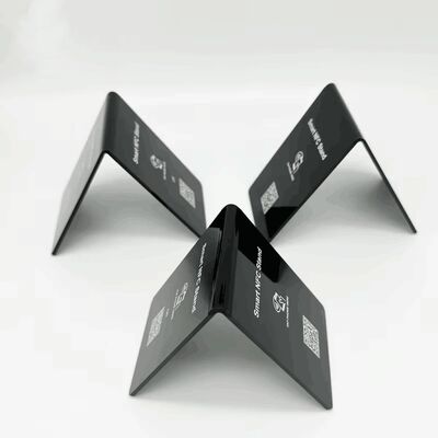 Support de menu NFC personnalisé avec logo, stand pour avis sur les réseaux sociaux, carte d'avis Google NFC NTAG213 PVC