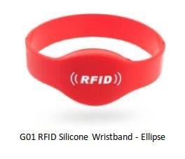Bracelet RFID UHF passif durable EV1 Pour le paiement Hôpital du parc aquatique