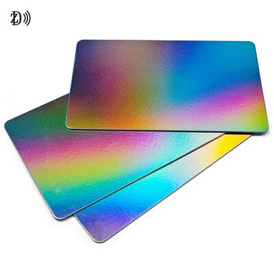 Carte laser imprimée sur mesure, imperméable à l'eau, flash RFID avancé, carte en PVC pour le contrôle d'accès aux entreprises, carte NFC 13,56 MHz
