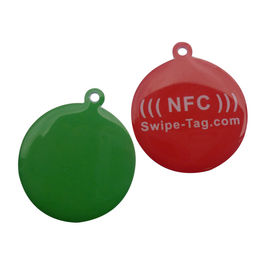 HF NFC NFC213 RFID Tag de disque, code QR et URL de codage RFID Pet Tag