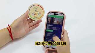 Étiquette RFID en bois