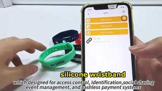 bracelet en silicone rfid